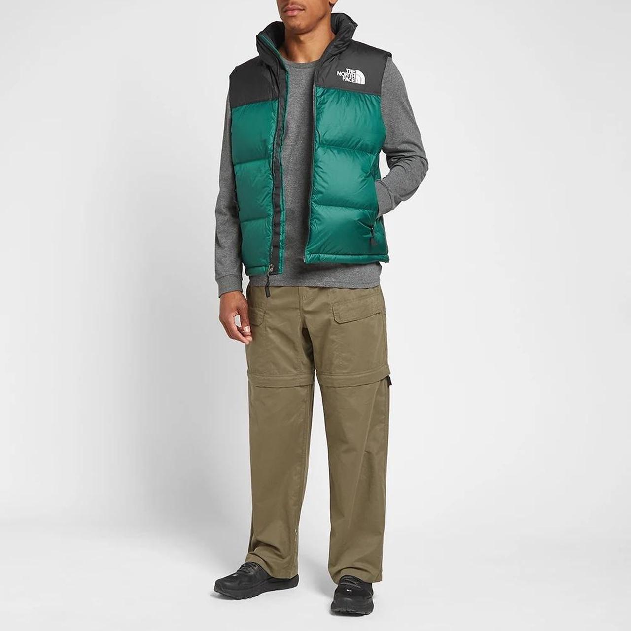 North face hot sale gilet green