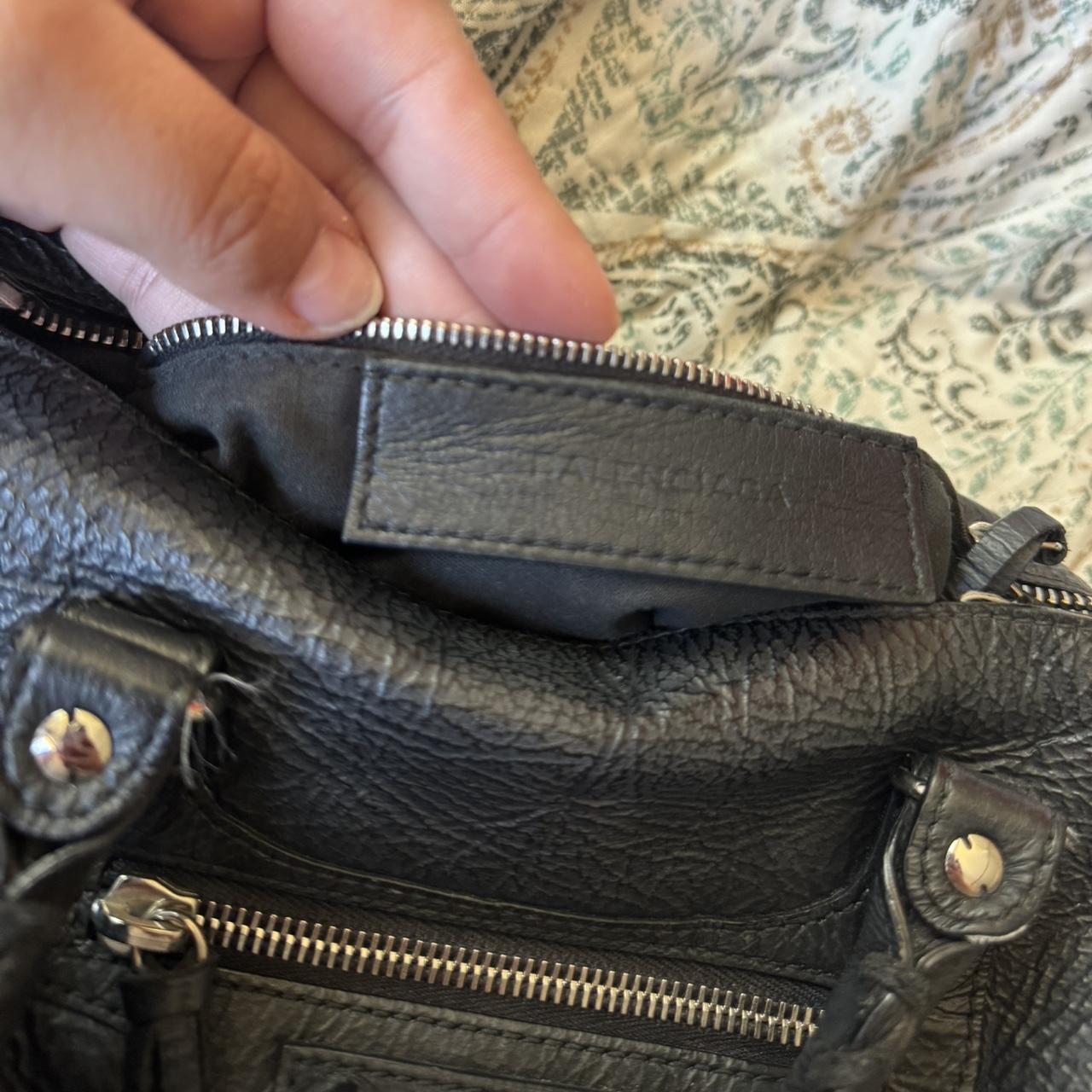 BALENCIAGA Black Chevre Leather Rubber Depop