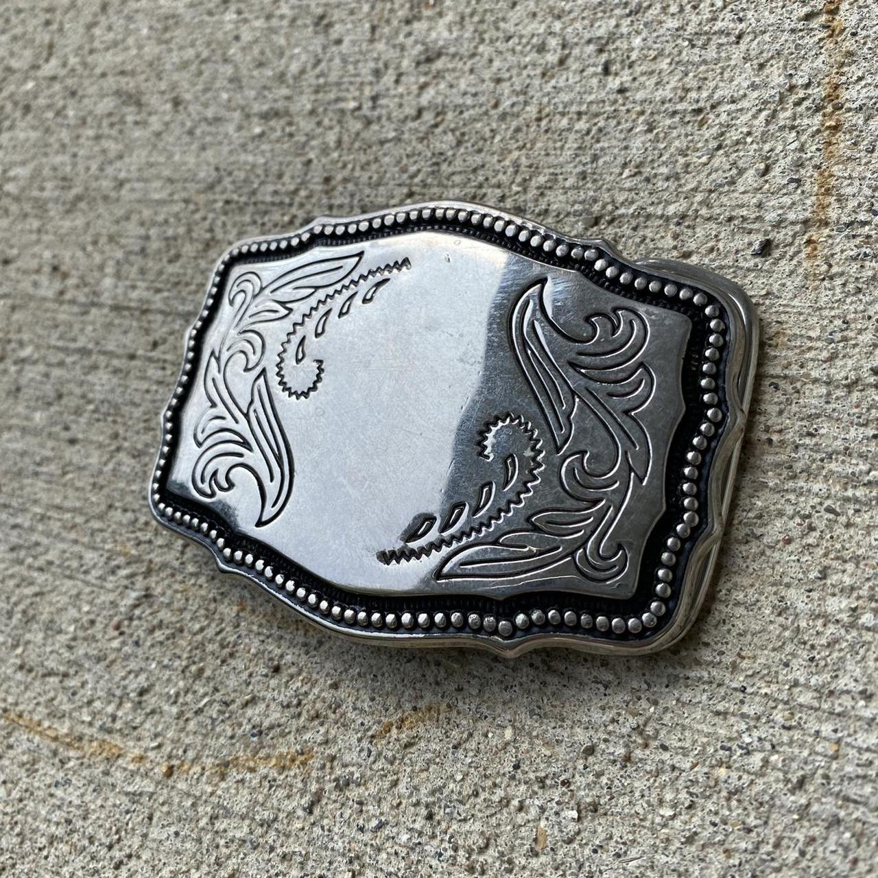 Harley Davidson Made in USA Silver Belt Buckle