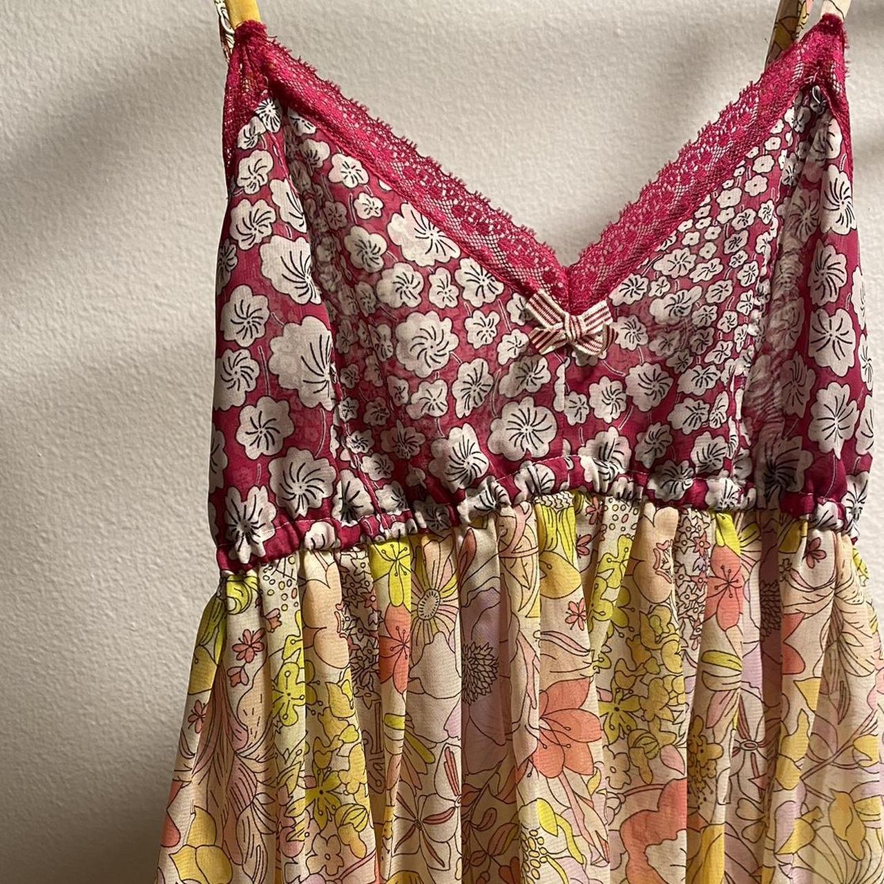 Liberty London Women's Yellow and Pink Dress (2)