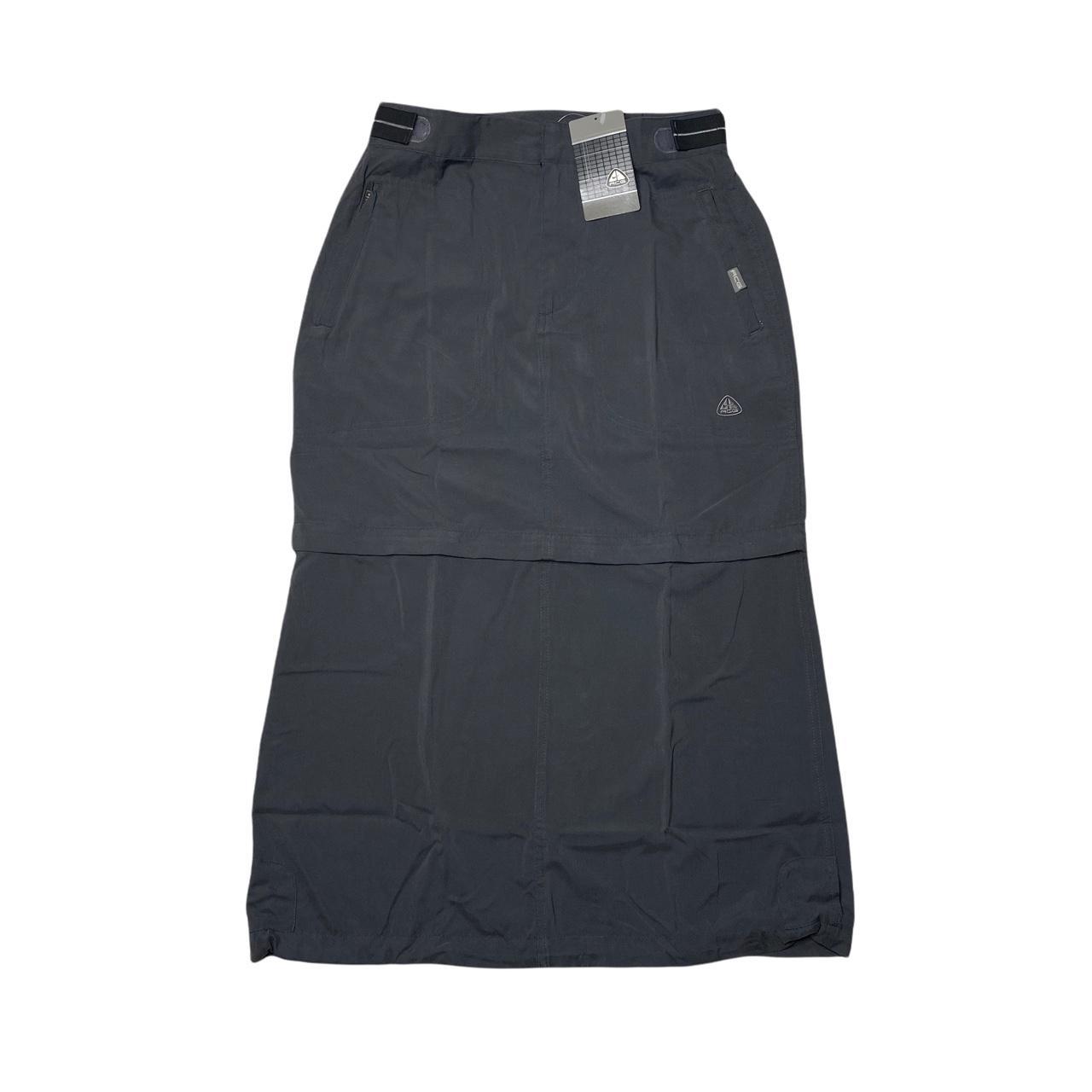Nike ACG Long Vintage Skirt Women Black Convertible 2 in 1