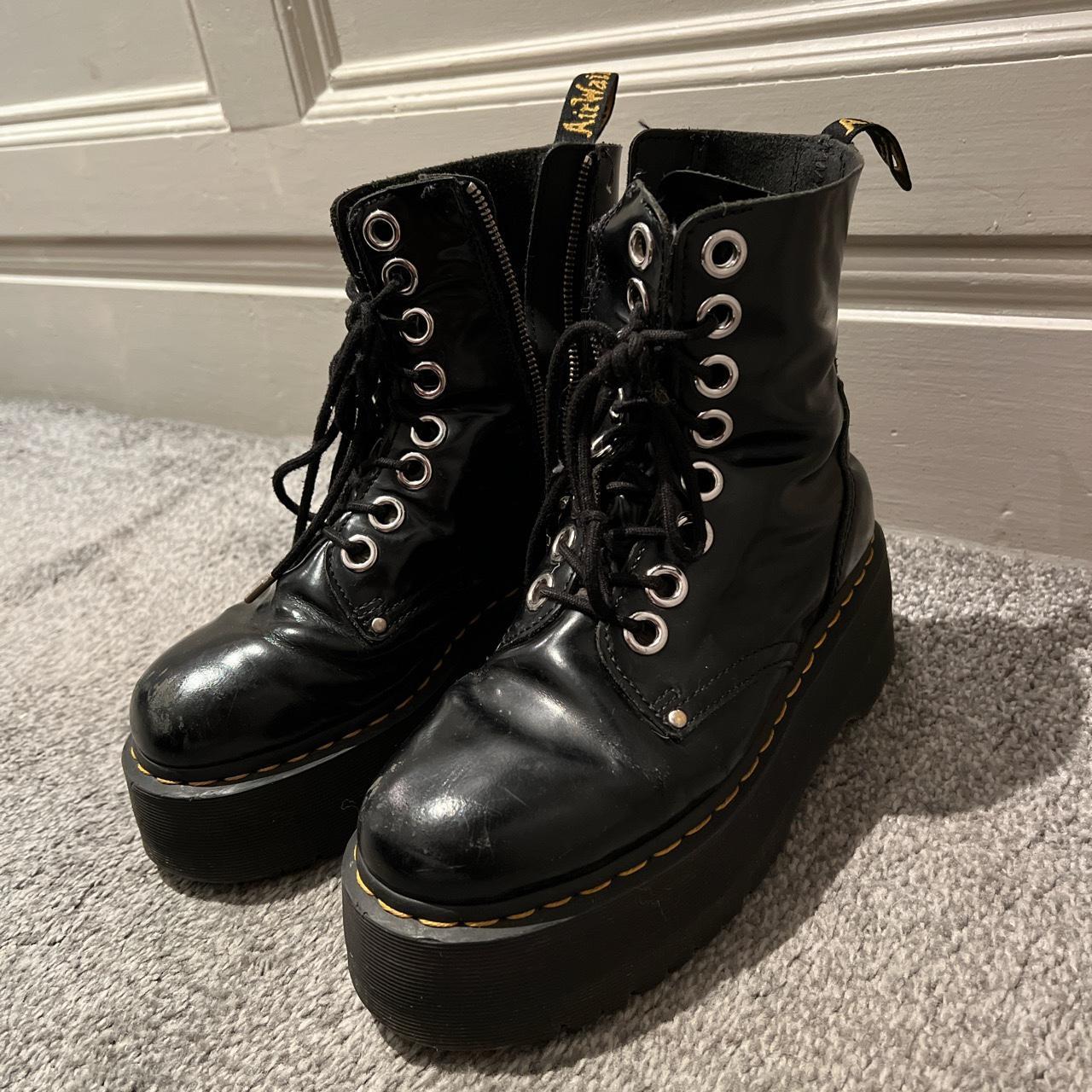 Dr Martens JADON MAX platform boots. Well loved,... - Depop