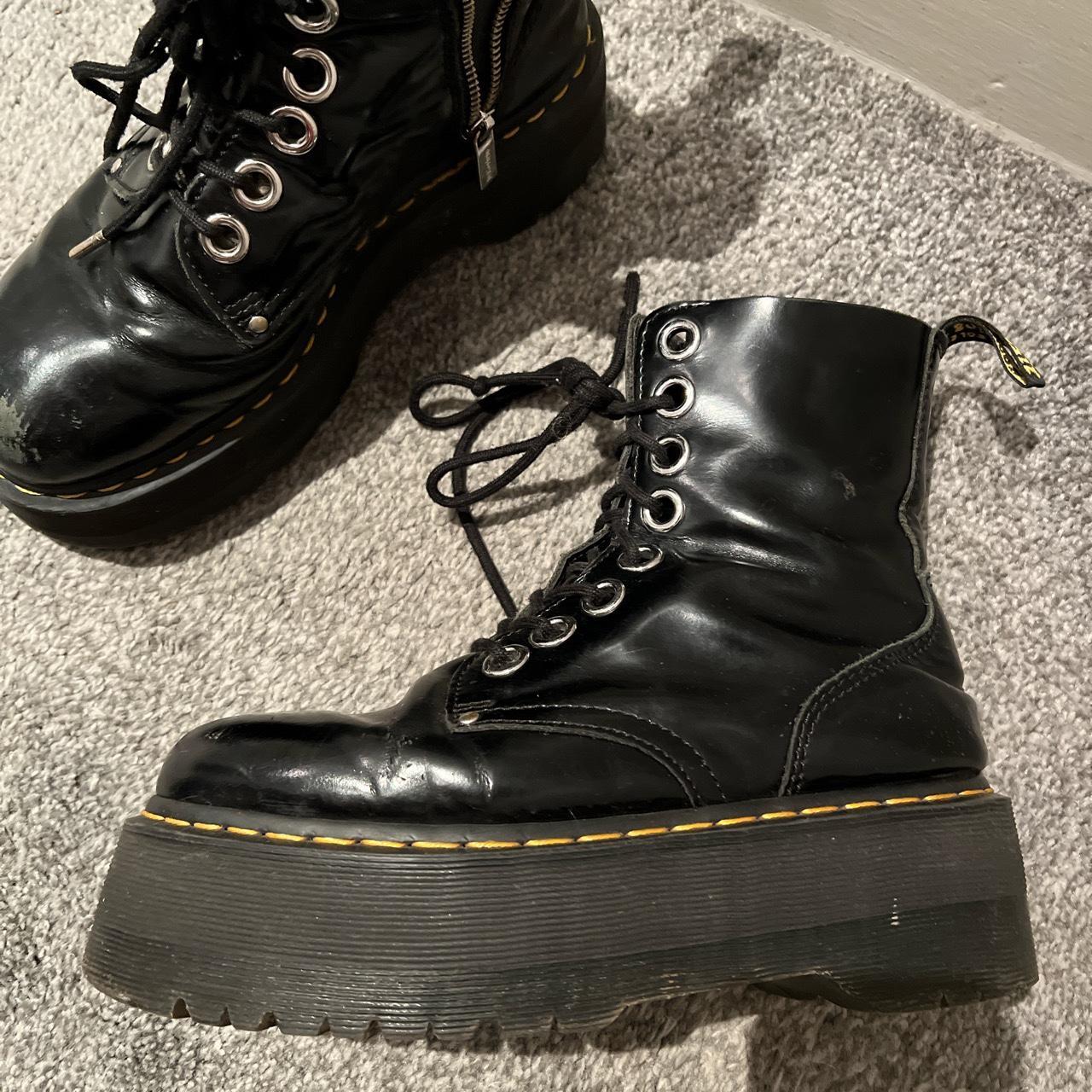 Dr Martens JADON MAX platform boots. Well loved,... - Depop