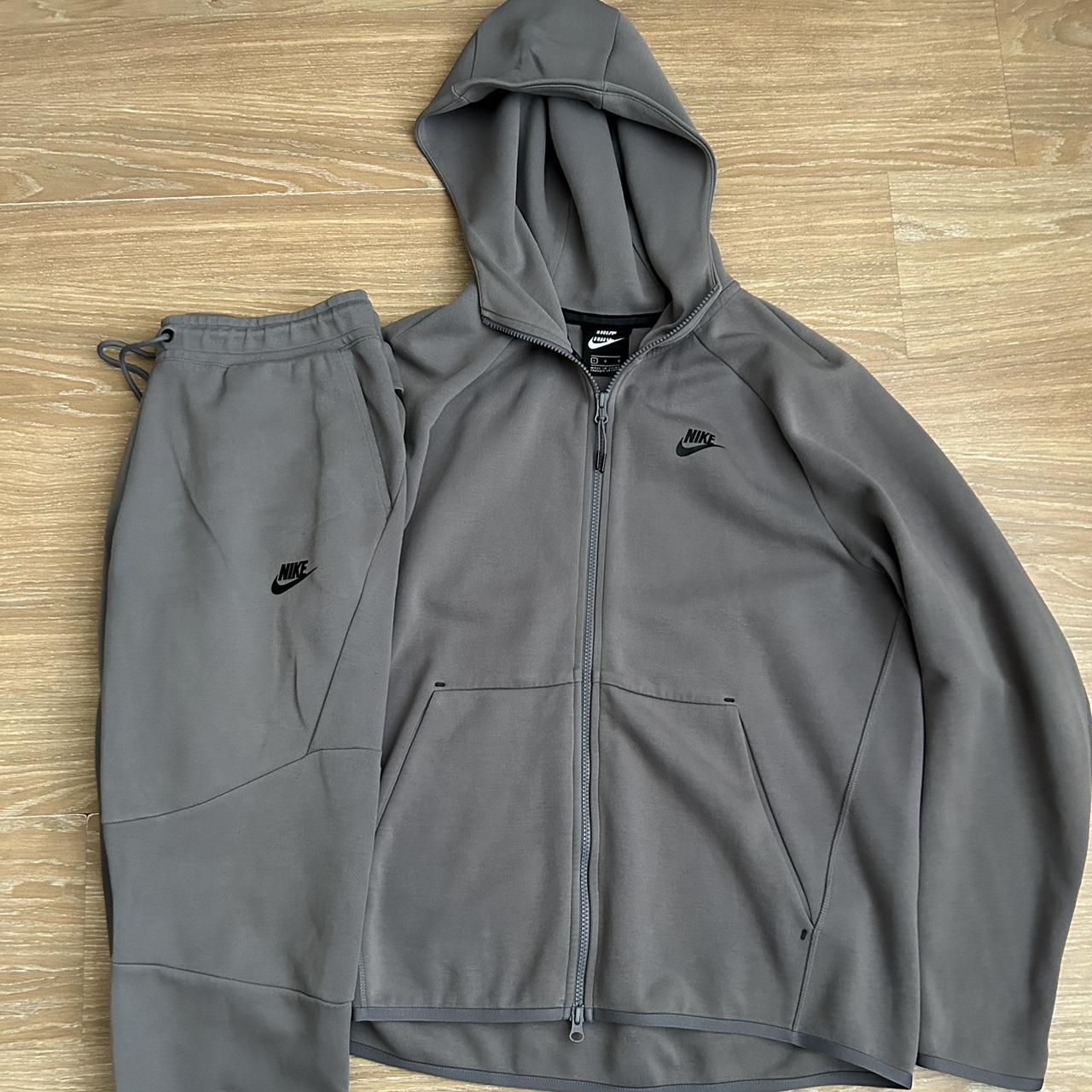 Nike tech fleece tracksuit Size Large Gunsmoke grey... - Depop