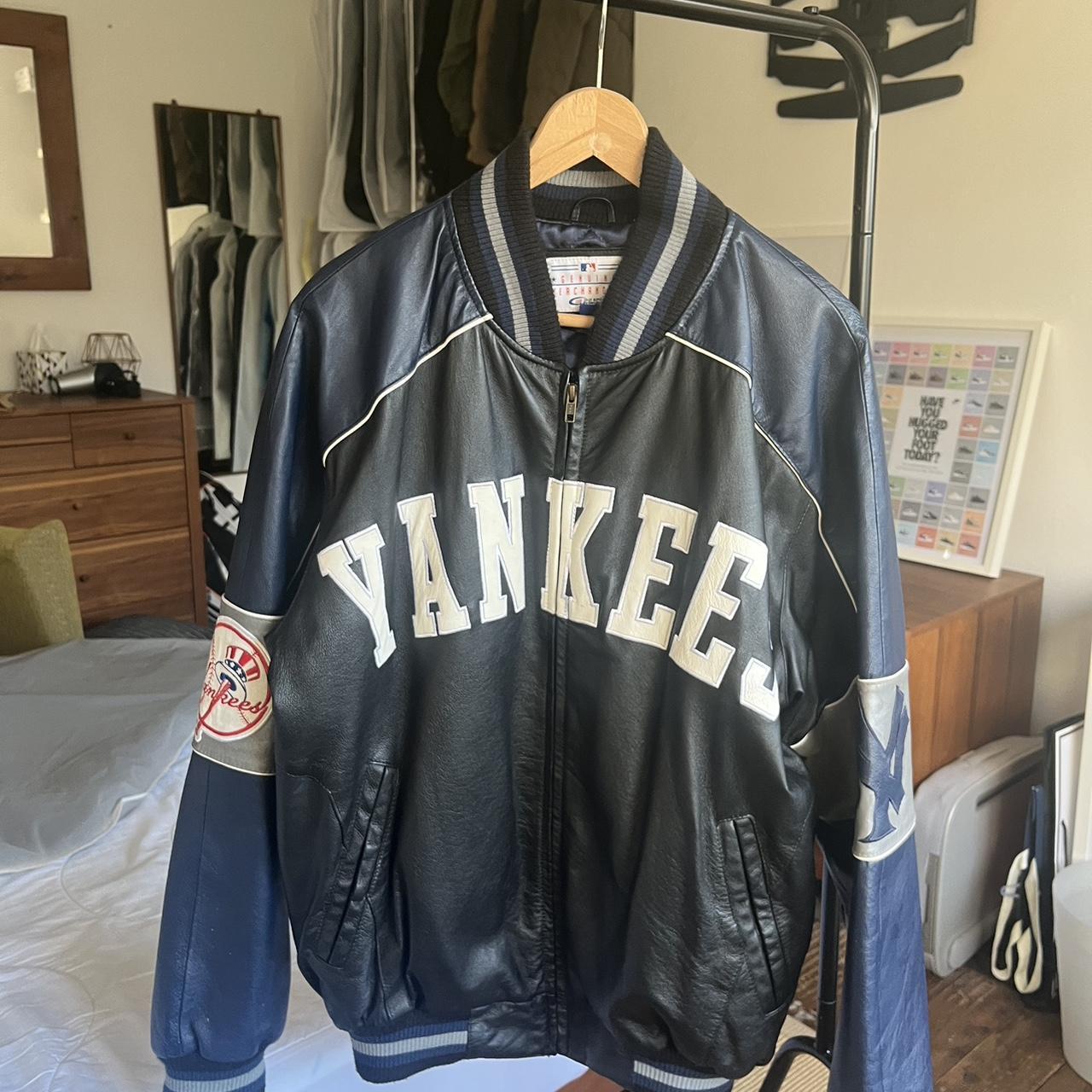 Vintage New York Yankees Leather jacket. Very rare... - Depop