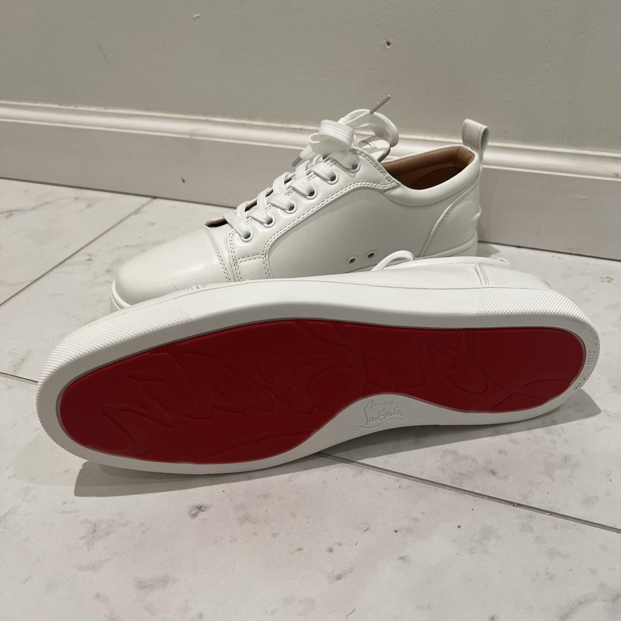 Christian Louis Vuitton cork red bottoms. Fits a - Depop