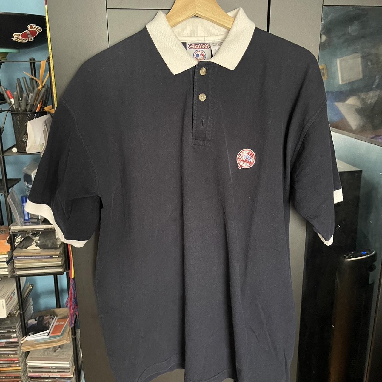 Vintage New York Yankees Polo Shirt *love this - Depop