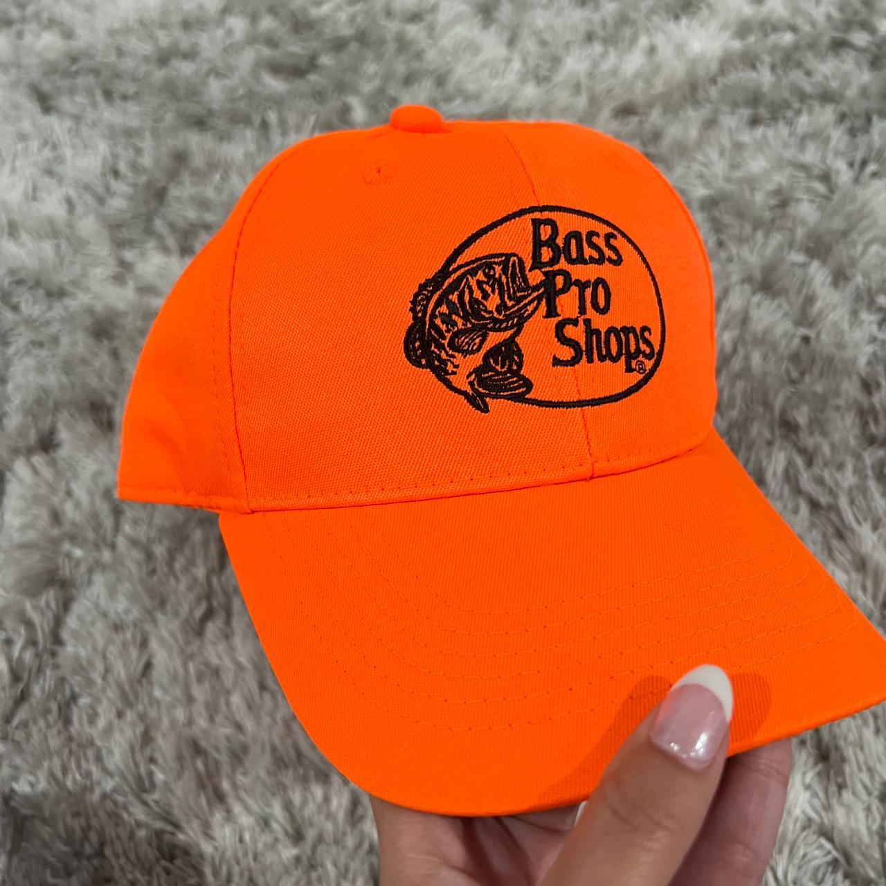 Bass Pro Shops Neon Orange/Black Baseball Cap, 