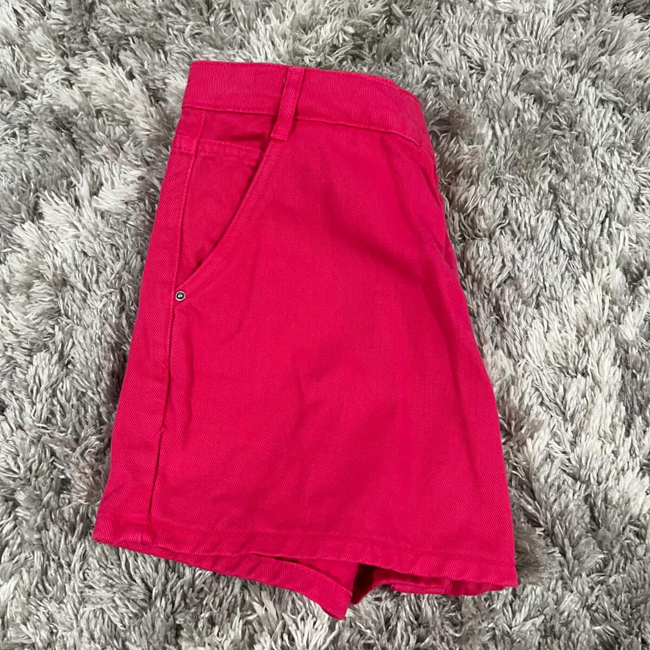 Zara Pink Denim Wrap Skort Size XS Worn once,... Depop