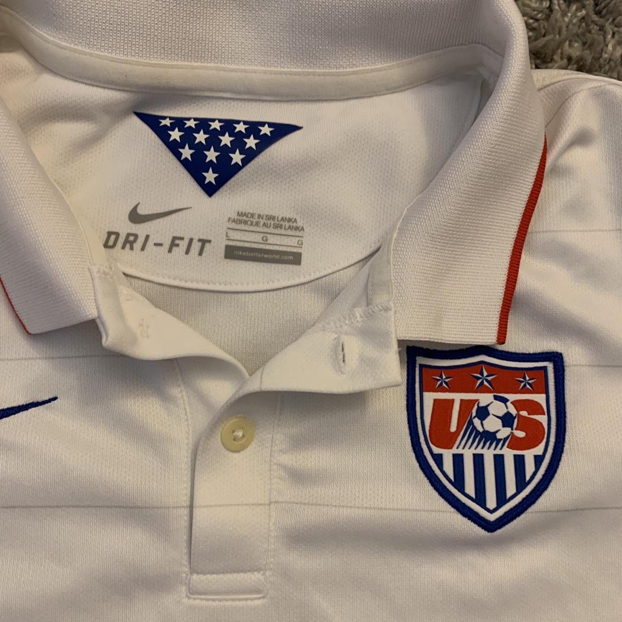 Nike Youth USA Soccer Home Jersey 2010 White Size XL - Depop