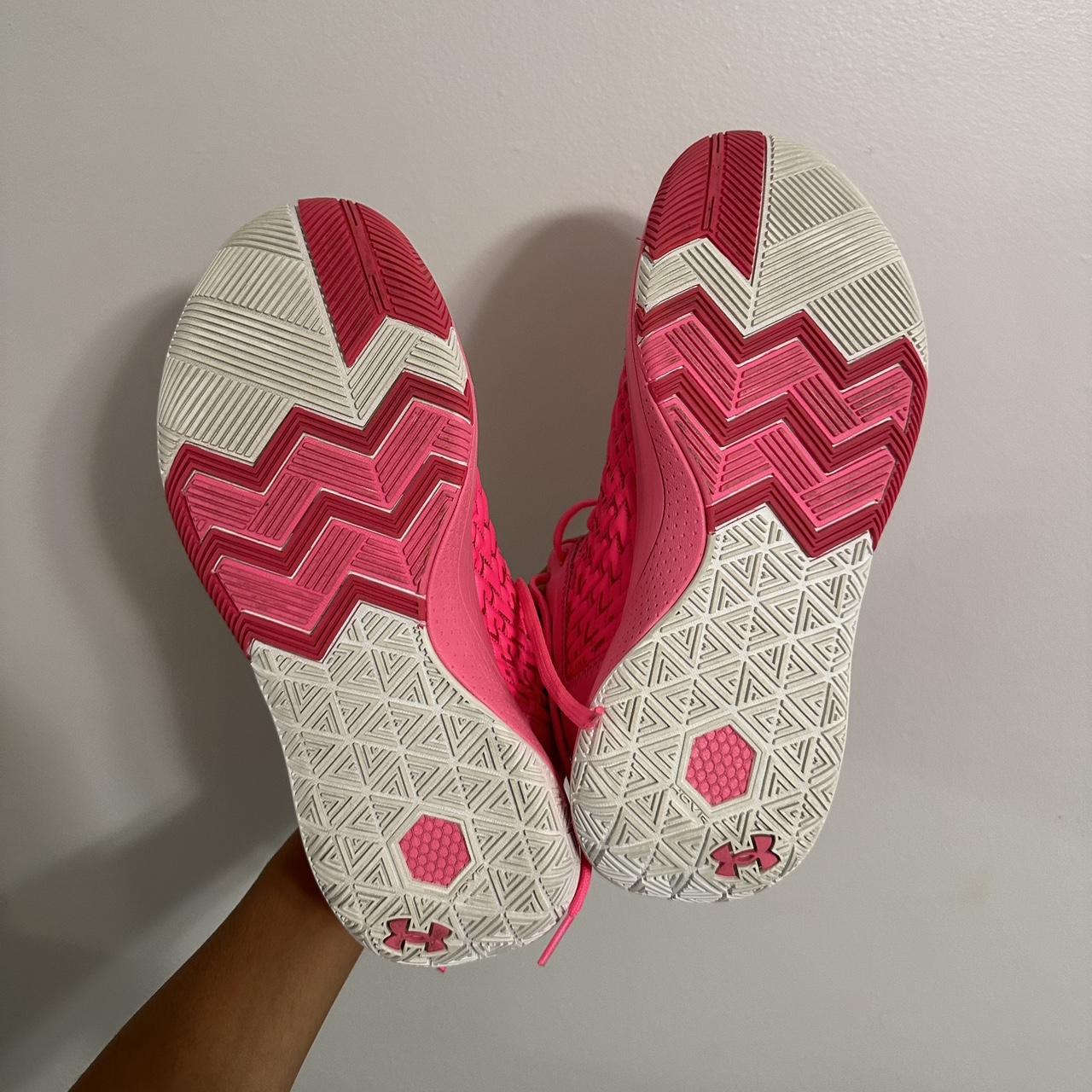 mens pink under armour basketball shoes