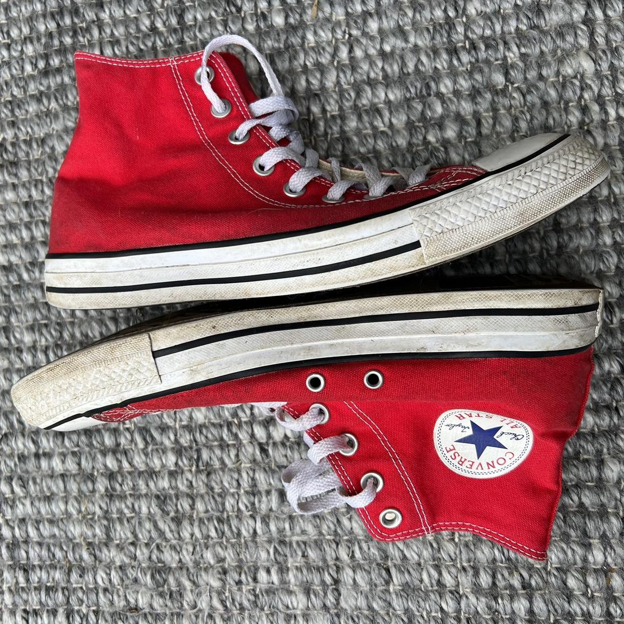 Red high top converse Good condition, no... - Depop