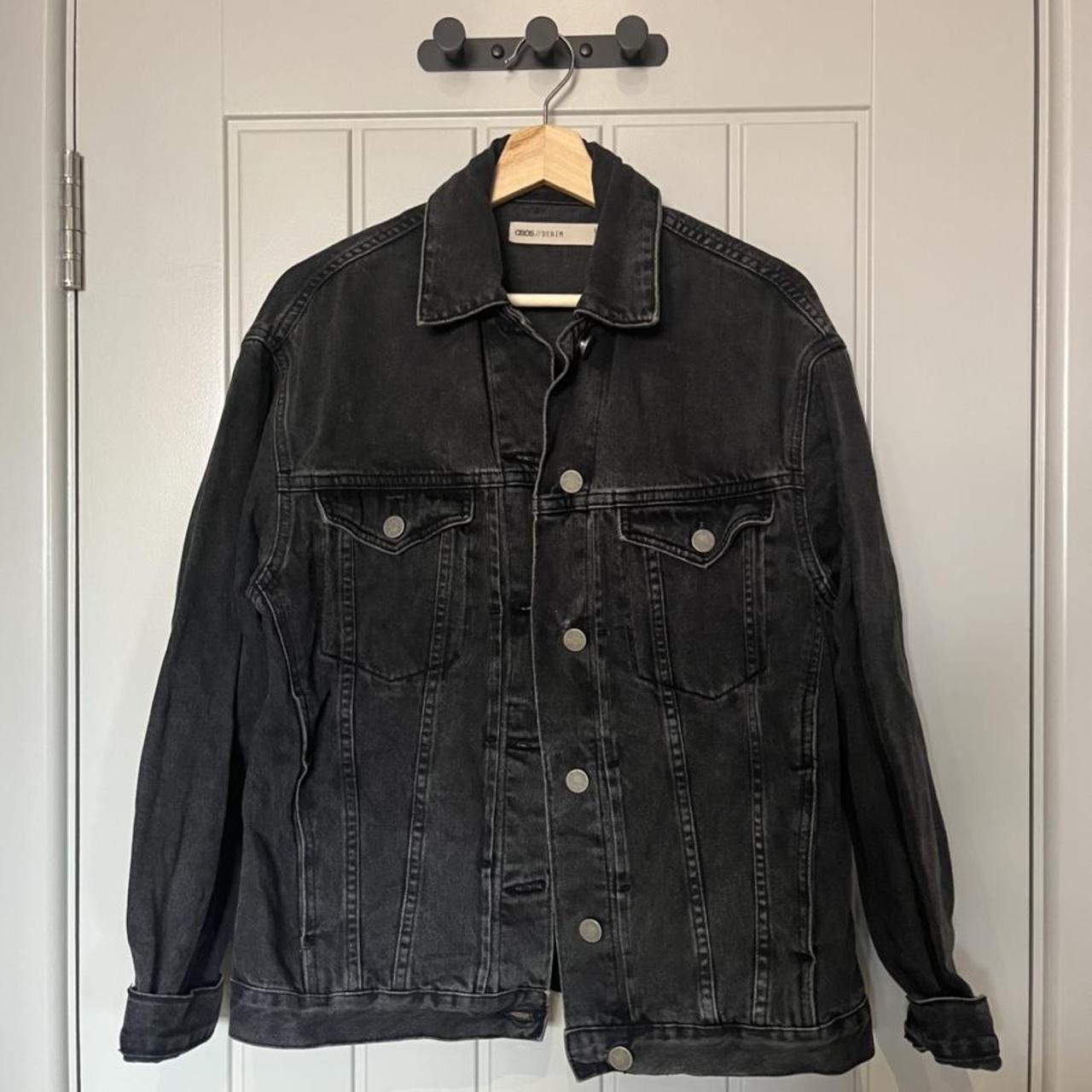 Asos washed black denim jacket. Has been worn but... Depop