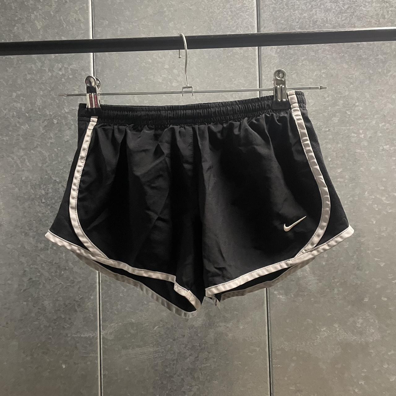 Black nylon-shorts - Depop