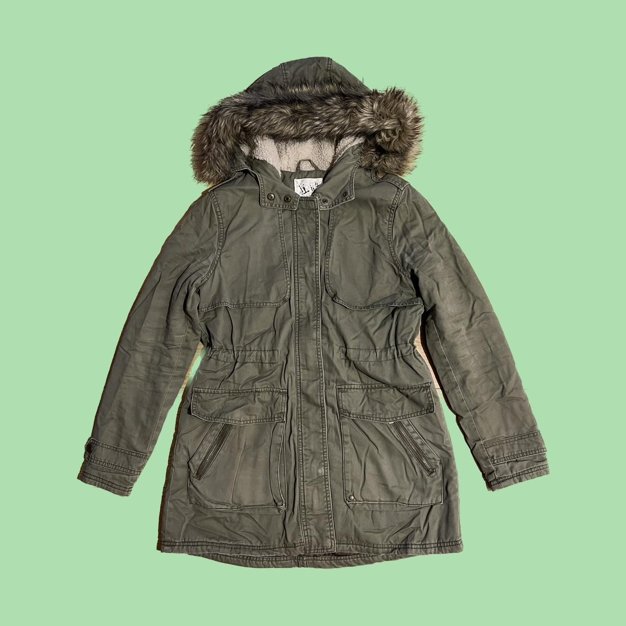 The cutest New Look khaki Parka coat! Obsessed with... - Depop