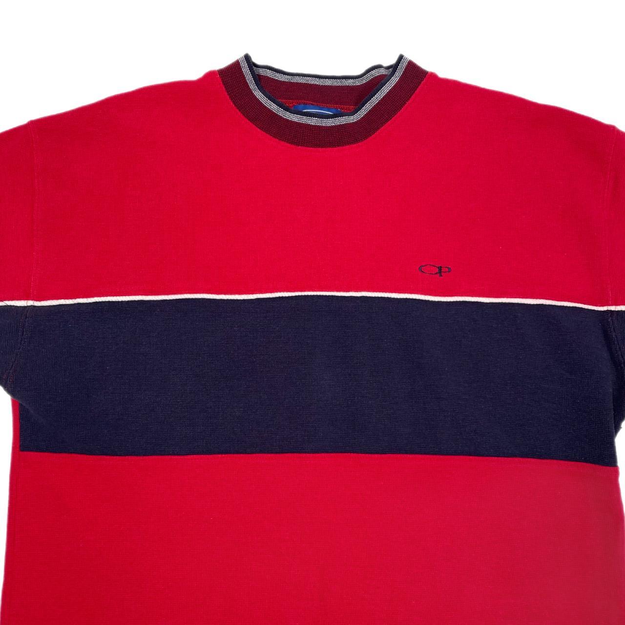 Ocean Pacific Men's Red and Navy T-shirt (3)