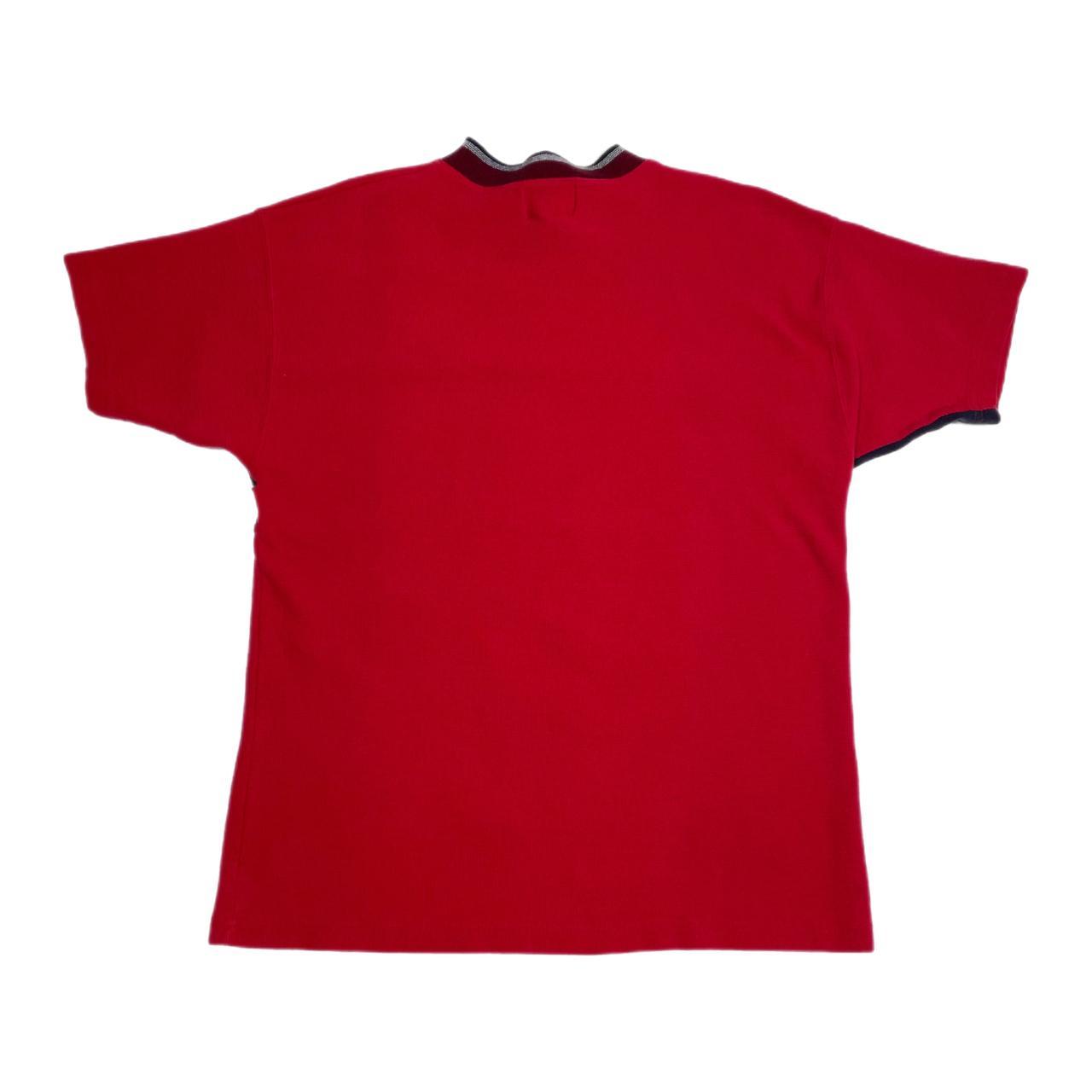 Ocean Pacific Men's Red and Navy T-shirt (2)