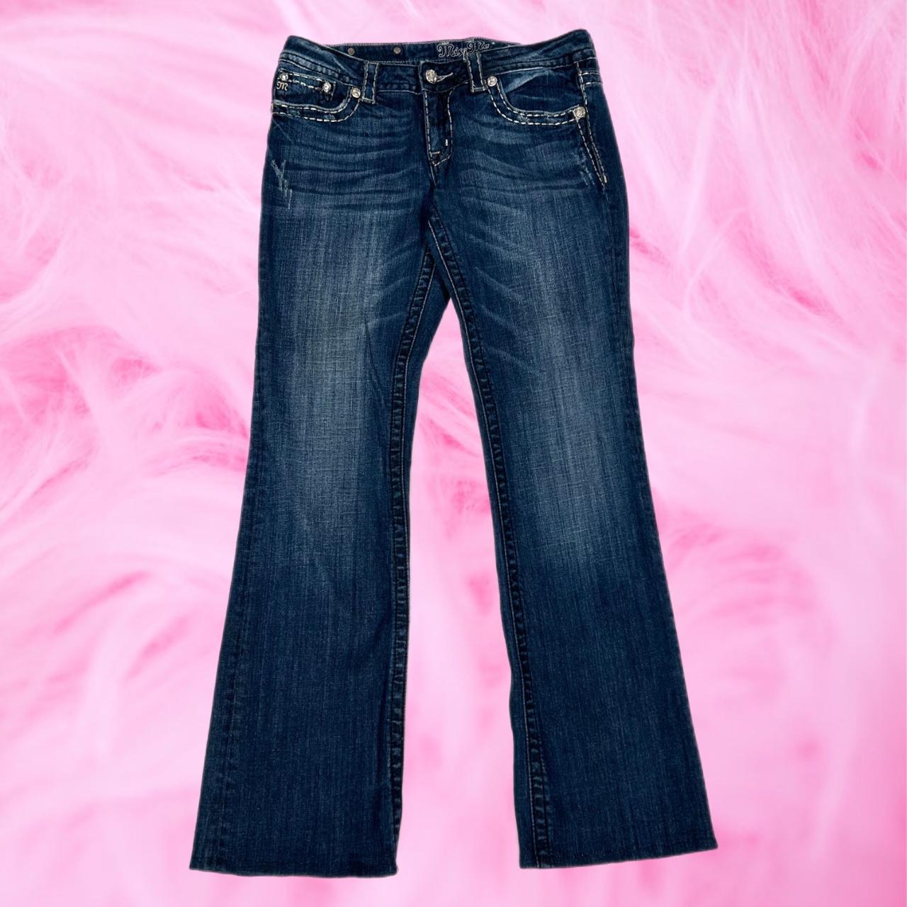 Miss Me Women's Navy Jeans Depop