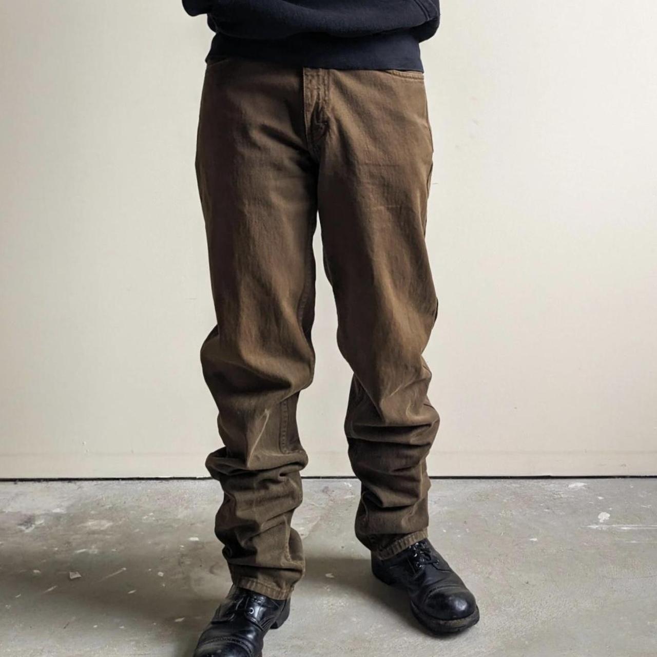 Vintage Calvin Klein brown jeans • Size 31x34 • Pre... - Depop