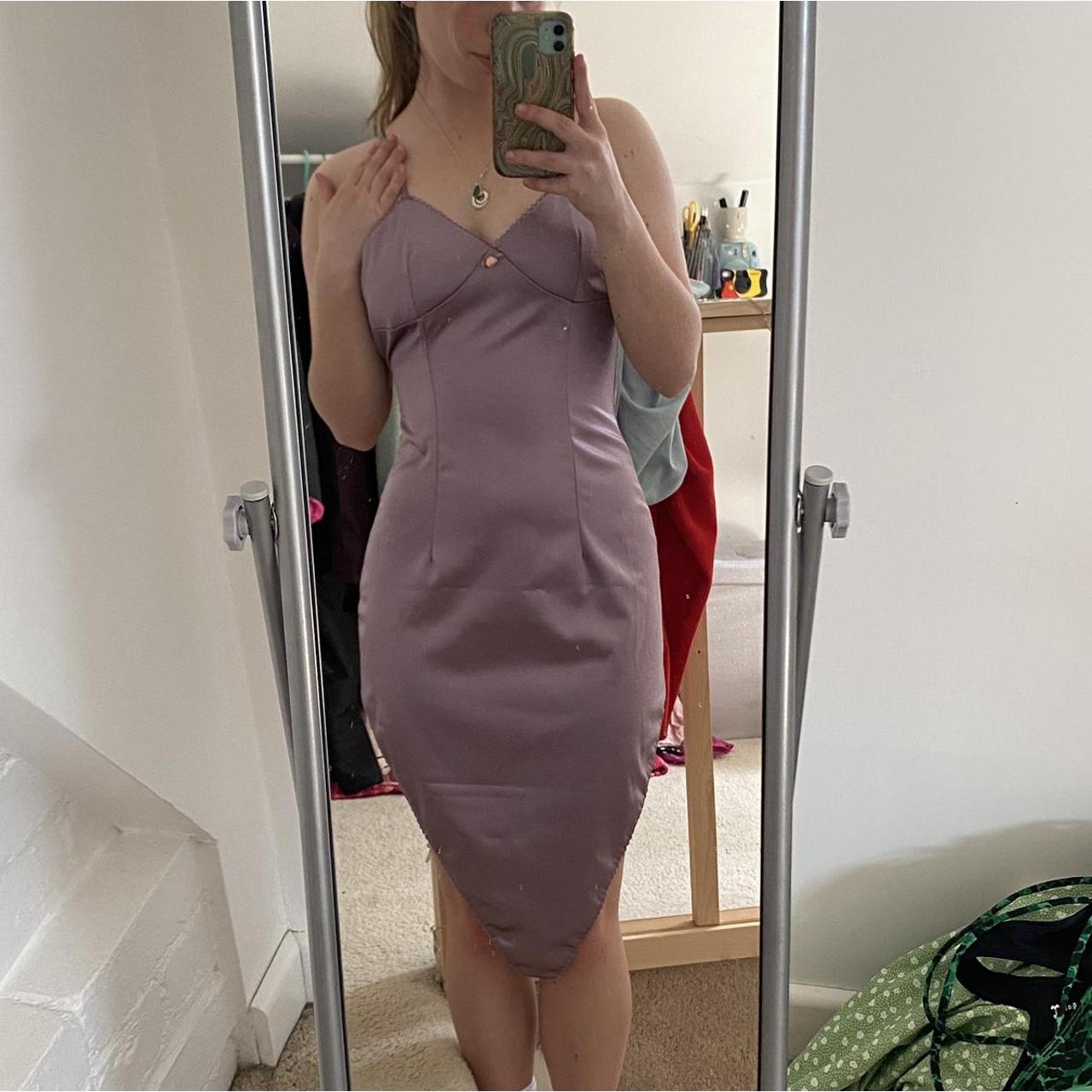 midi dress lilac