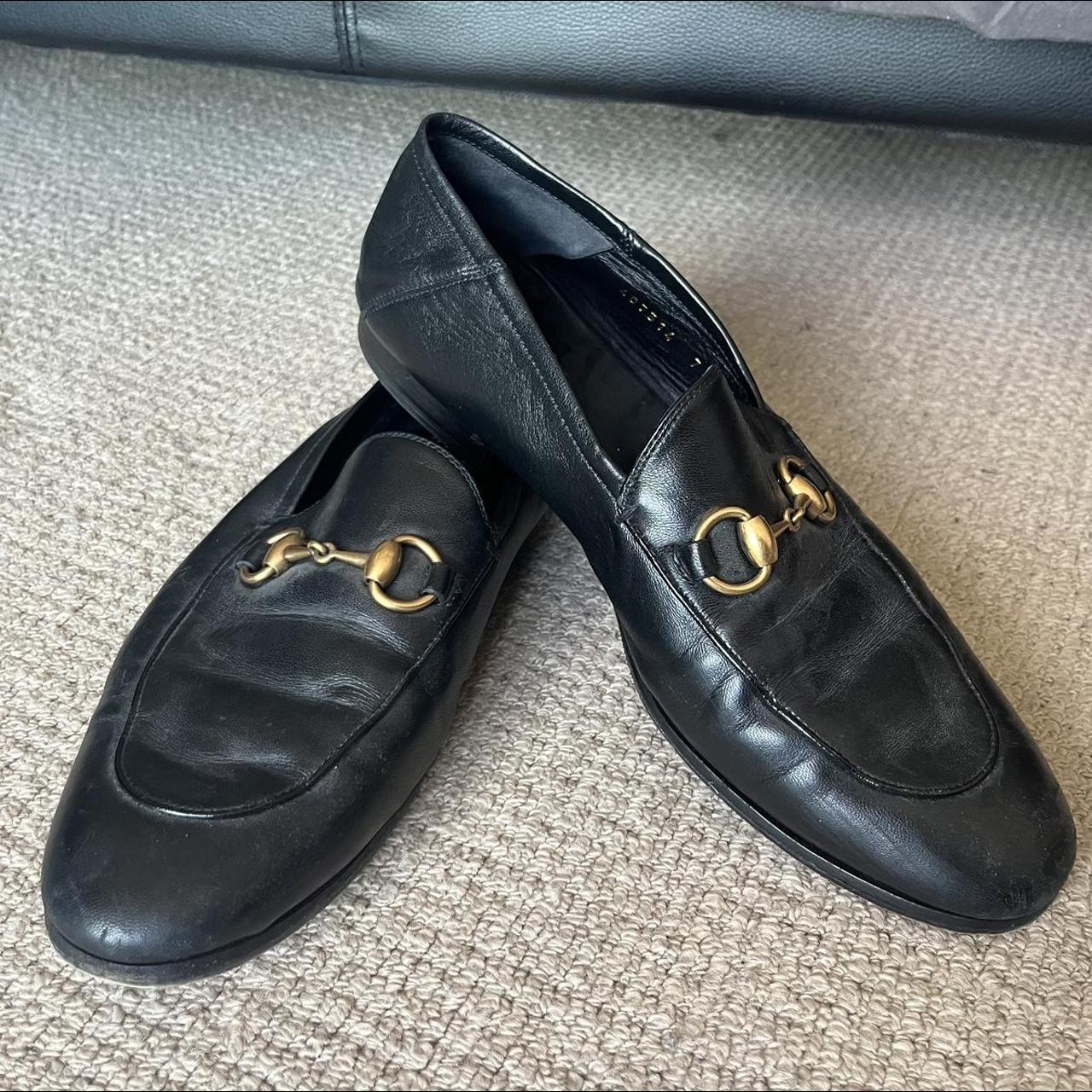 mens black gucci loafers