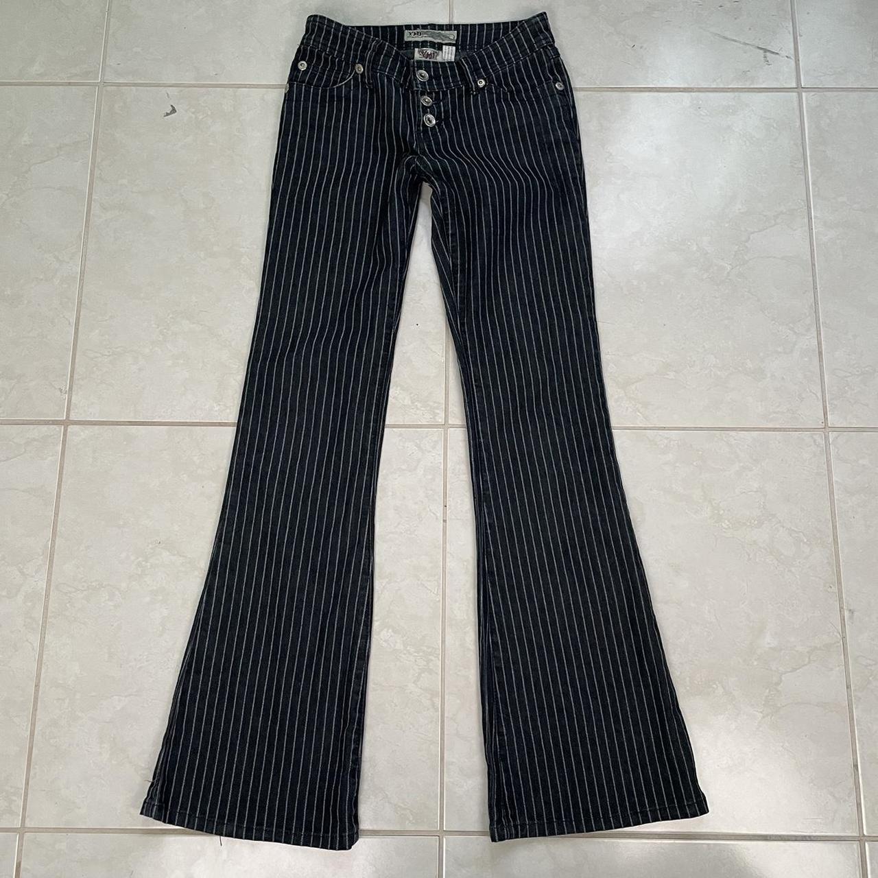 YMI Jeans Women's Black and White Jeans | Depop