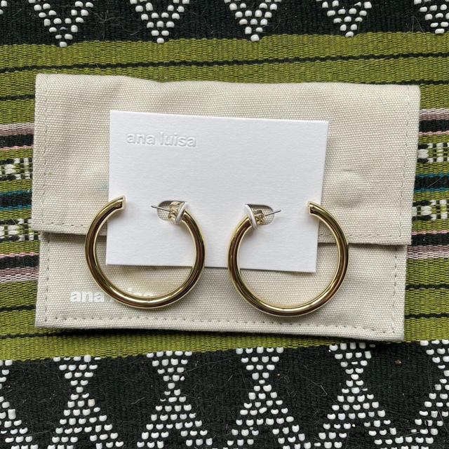 Hoop Earrings - Tia Medium Gold | Ana Luisa Jewelry