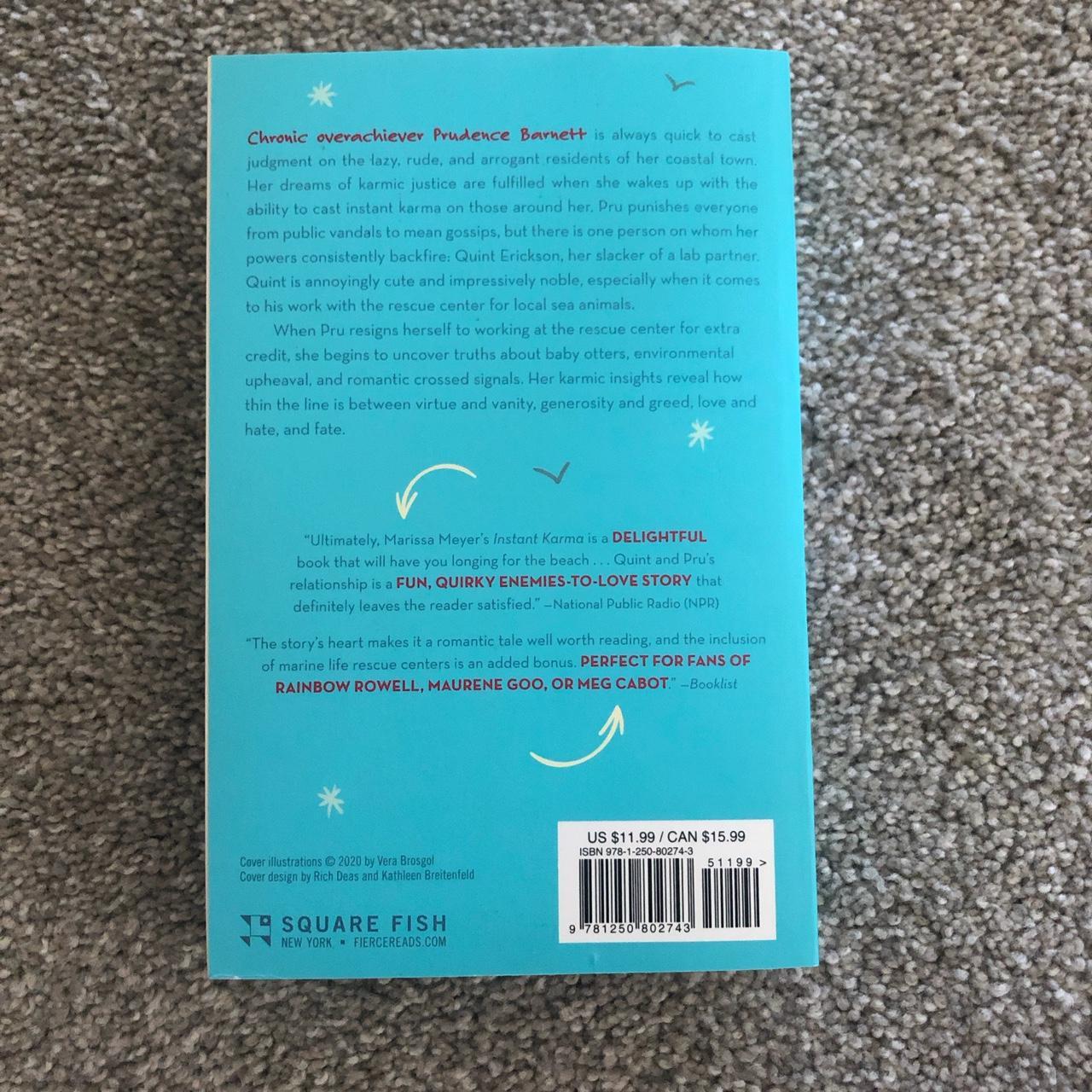 instant karma by marissa meyer. it’s a cute quick... Depop