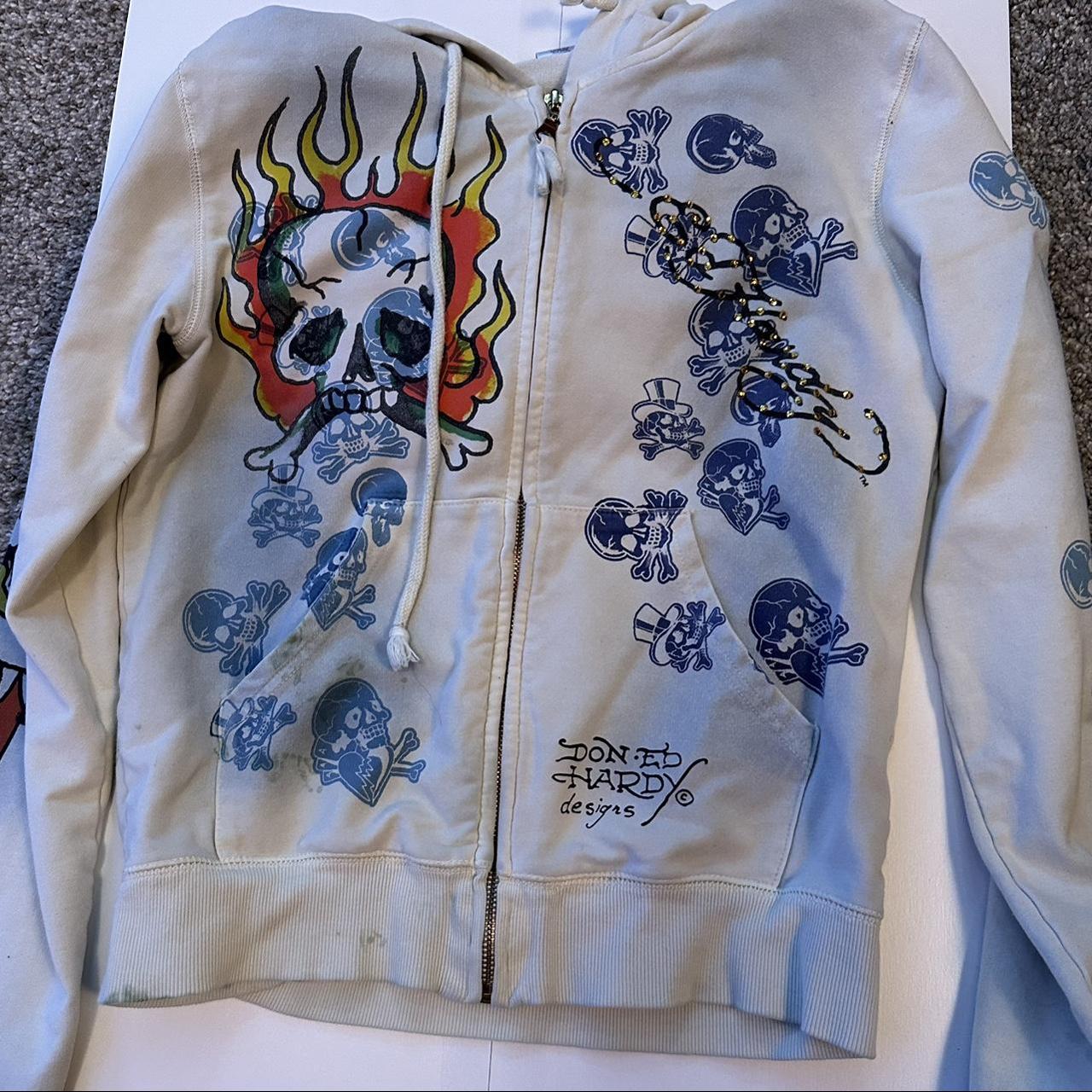 Ed Hardy Women's Sweatshirt | Depop