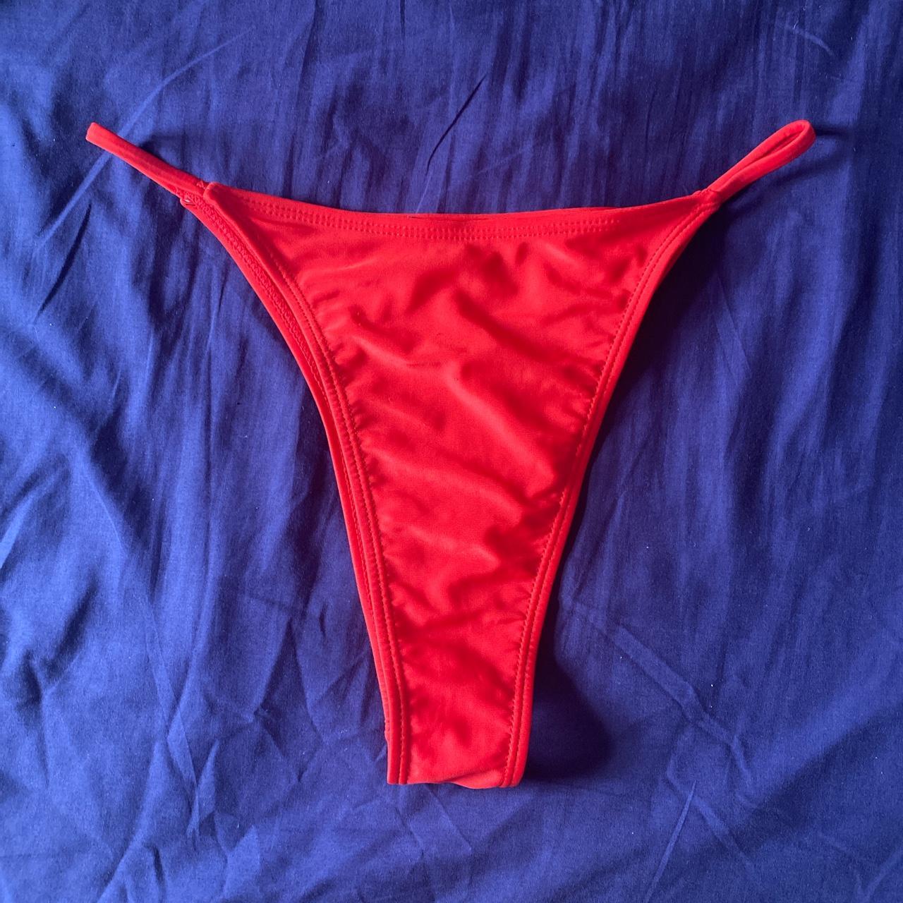 Red Mix And Match Itsy Bitsy Bikini Bottoms Only Worn Depop