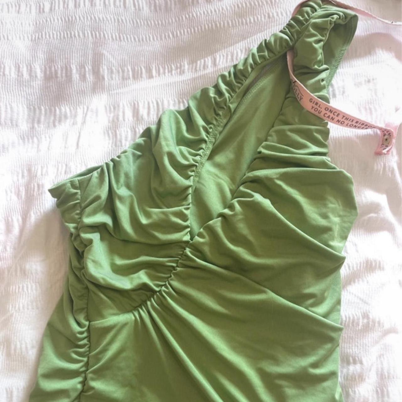 Green oh polly cut out mini dress. Never worn as I... - Depop