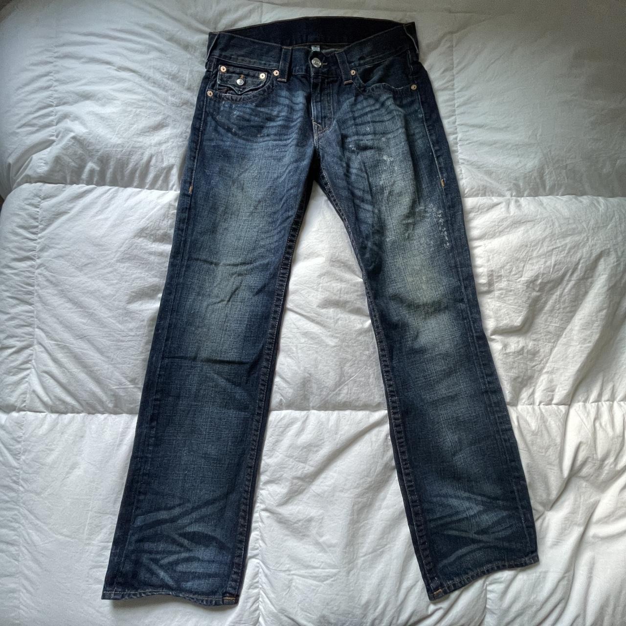 Vintage True Religion Straight Leg Jeans. Size 34.... - Depop