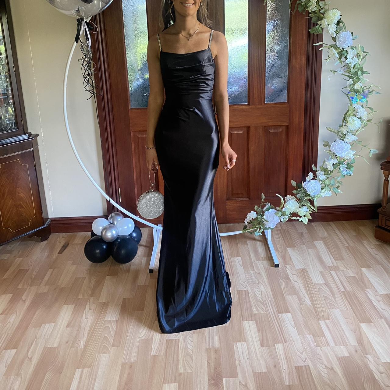 Selling my black formal/debs/prom dress🖤 Dress is in... Depop