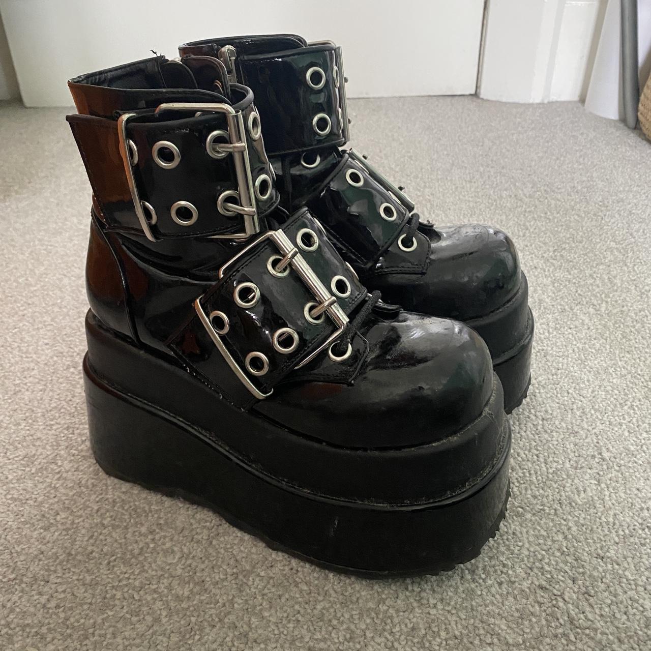 demonia bear 104 platform ankle boot