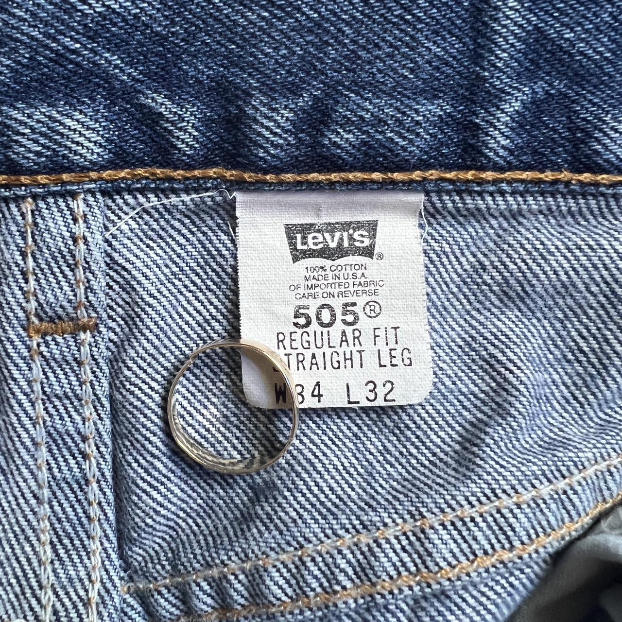 Vintage 505 Levi’s • made in usa • amazing fade •... - Depop