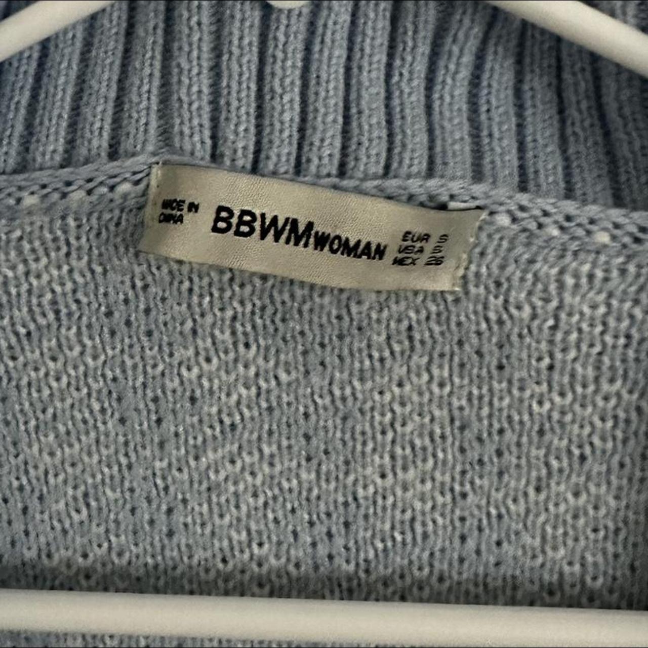 Oversized baby blue sweater vest Zara BBWM Depop