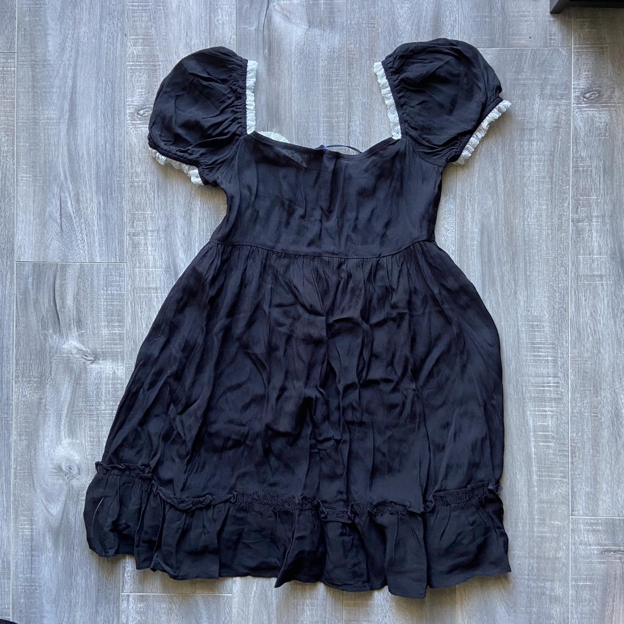 Current Mood Collar Lace Dress Adorable black lace... - Depop