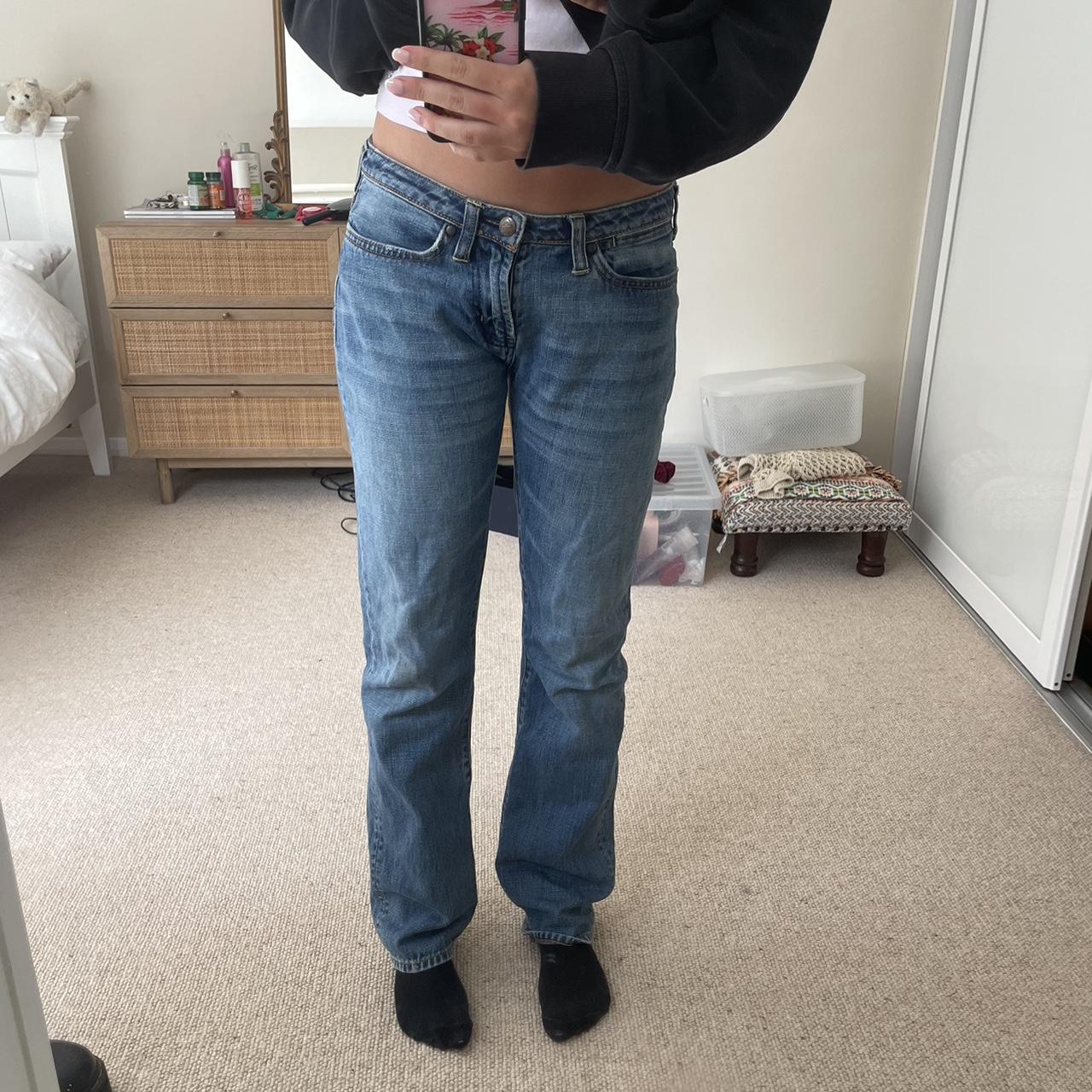 Evisu low waisted baggy jeans. W28 L32. Amazing | Depop Evisu low waisted baggy jeans. W28 L32. Amazing | Depop