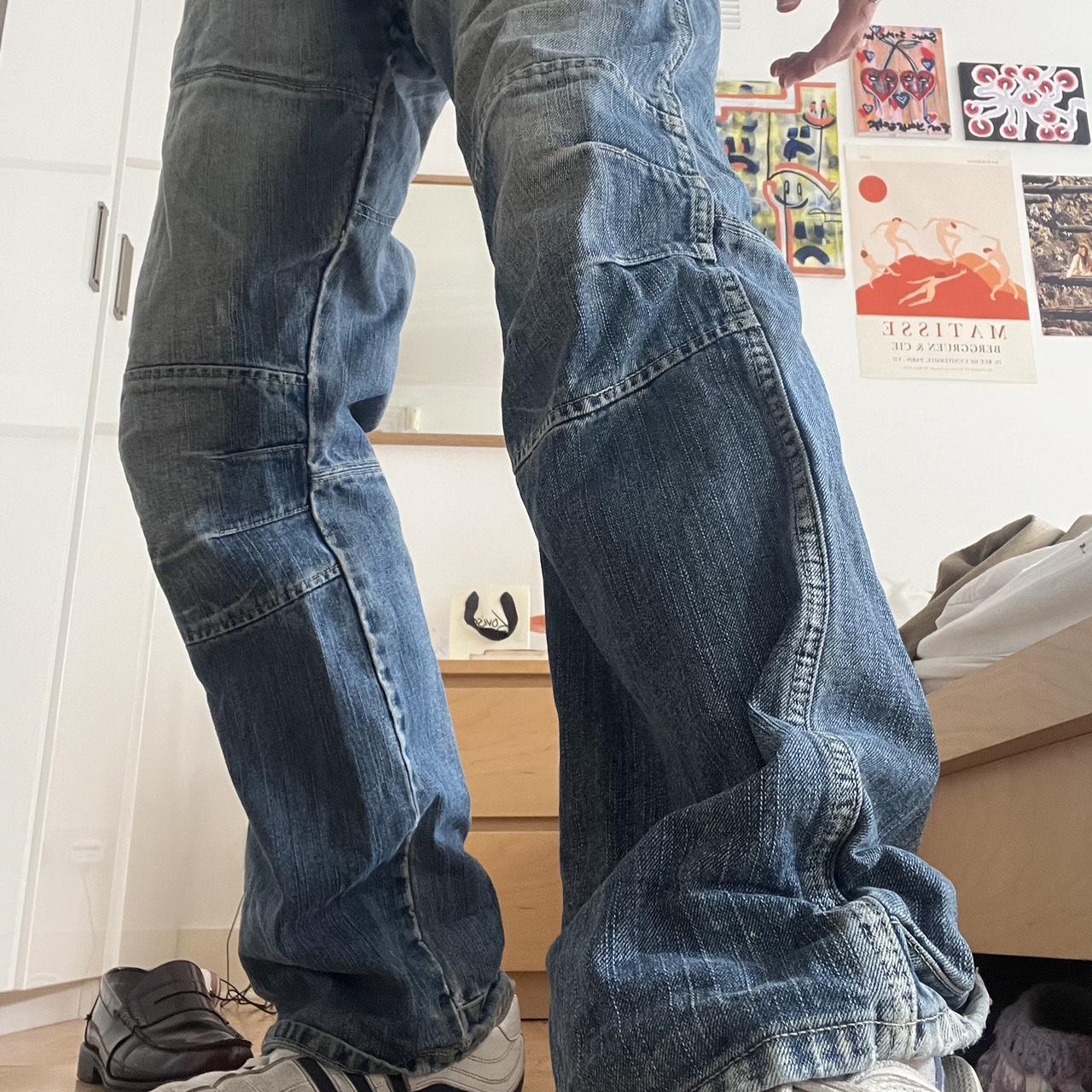 Old Orleans RAW jeans y2k skate baggy oversized... - Depop