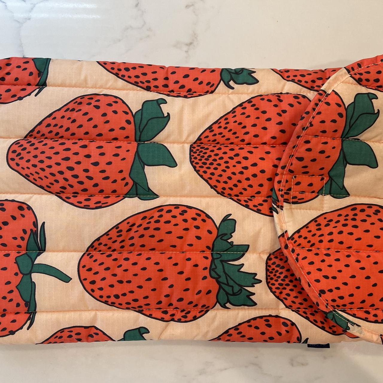 Baggu strawberry laptop sleeve. In really good... Depop