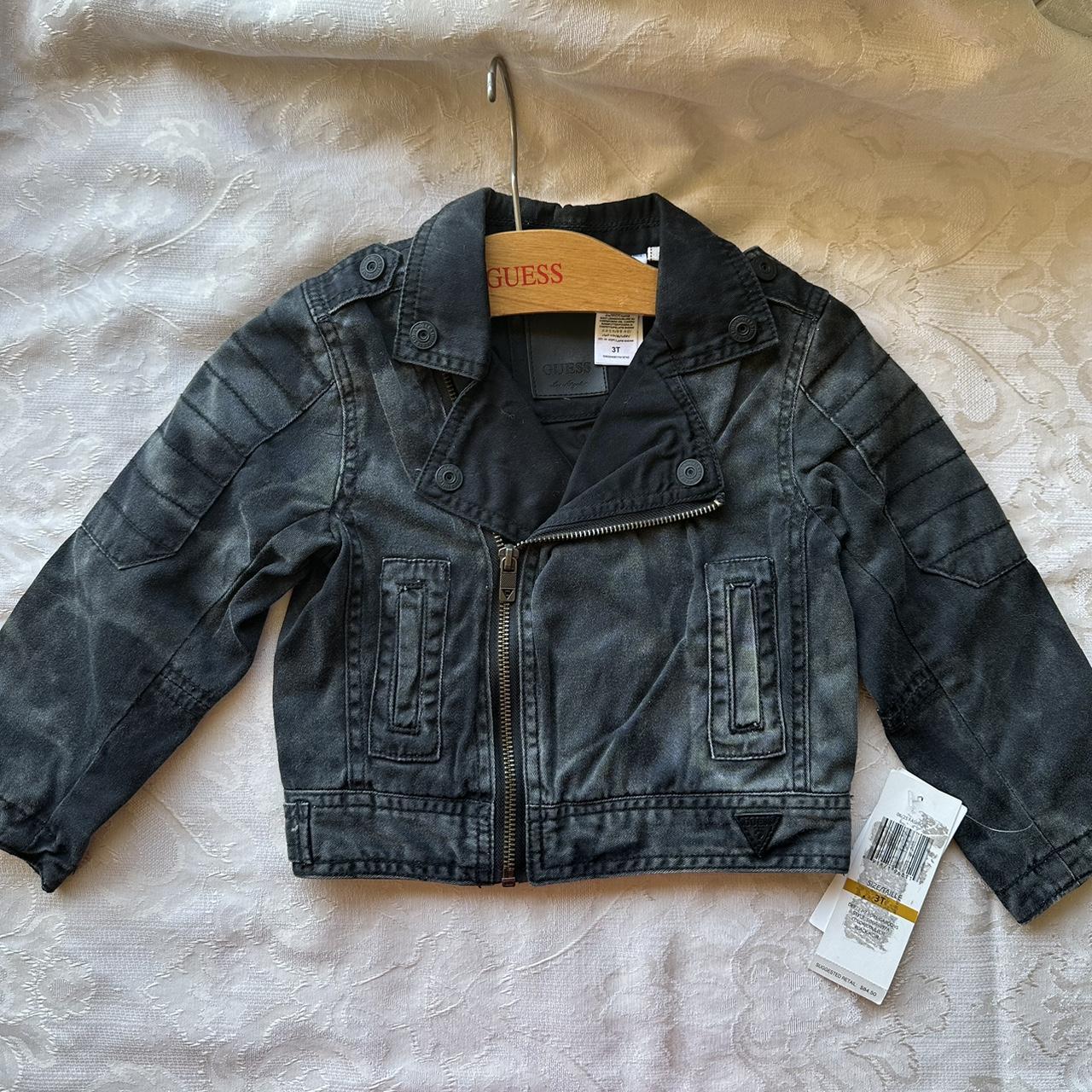 Black guess hotsell jean jacket