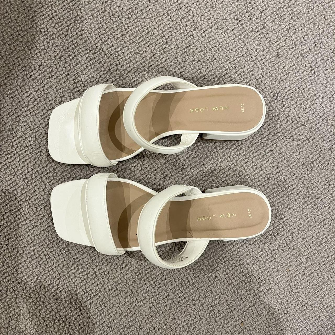 white platform shoes heels