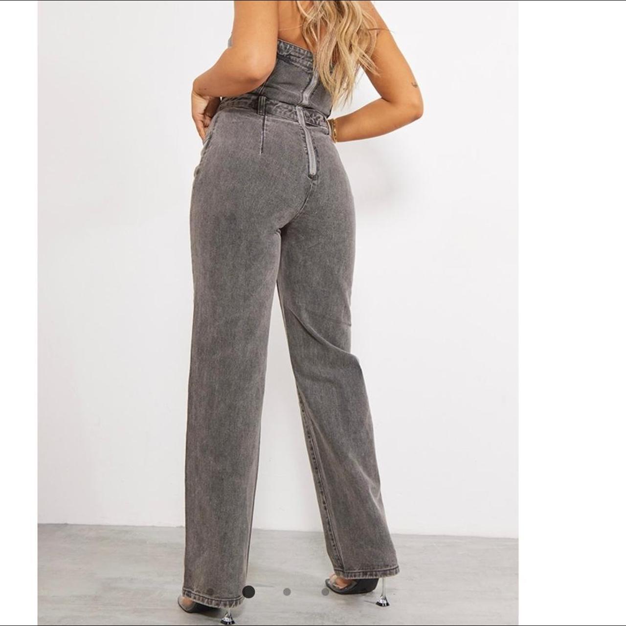 Charcoal grey jumpsuit PRETTY LITTLE THING Perfect... Depop