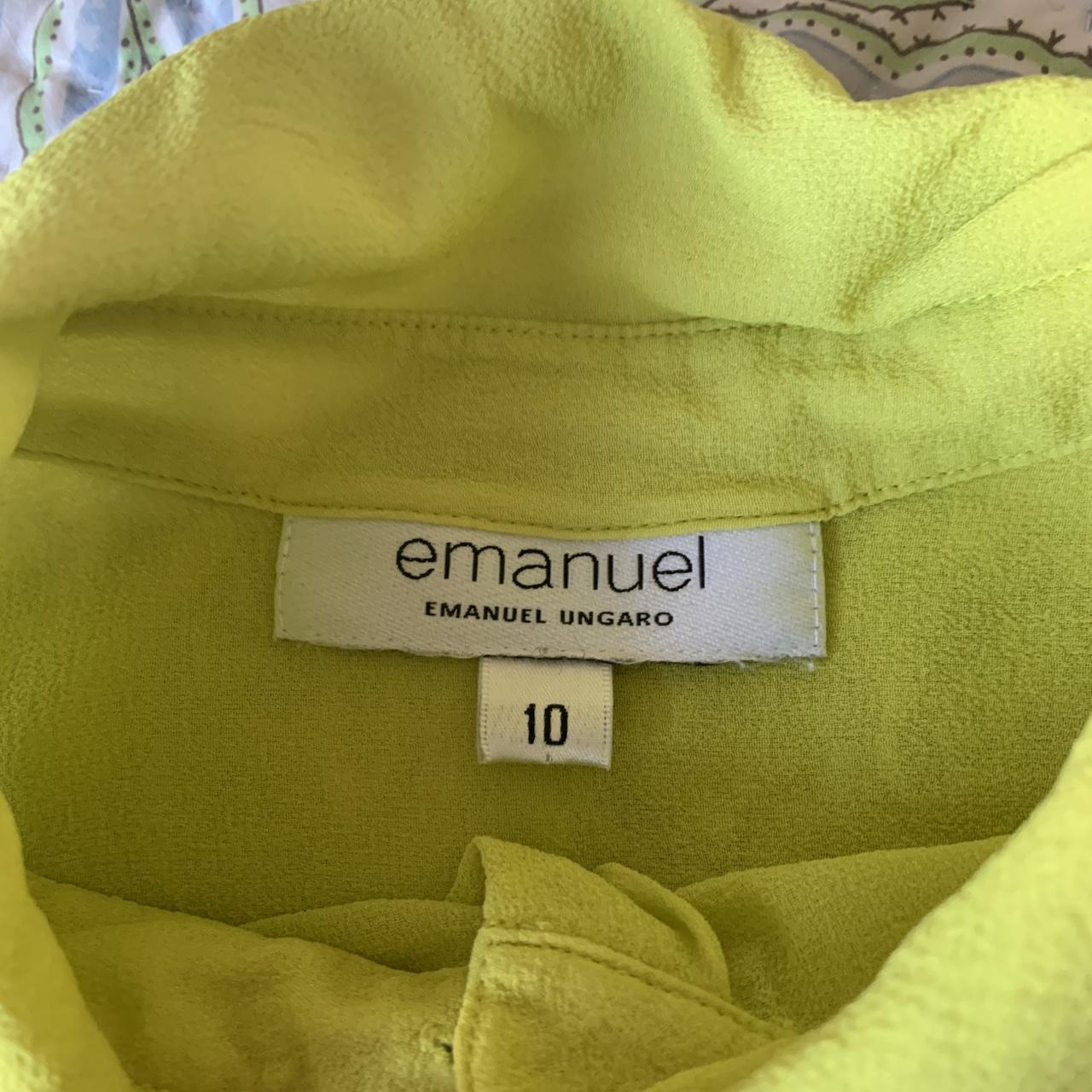 Emanuel Ungaro Women's Green Blouse (2)