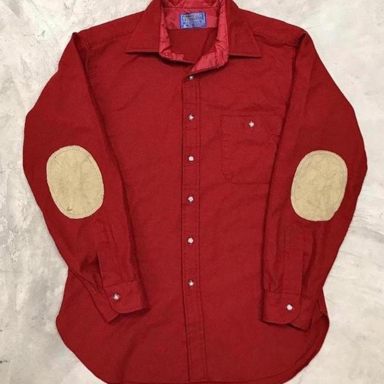 1980s Pendleton Made In The USA Pure Virgin Wool Red... Depop