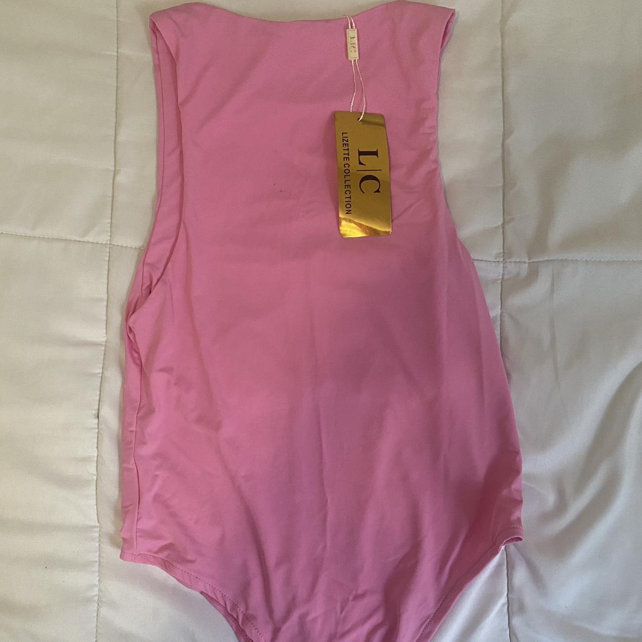 Skims Women's Pink Bodysuit Depop