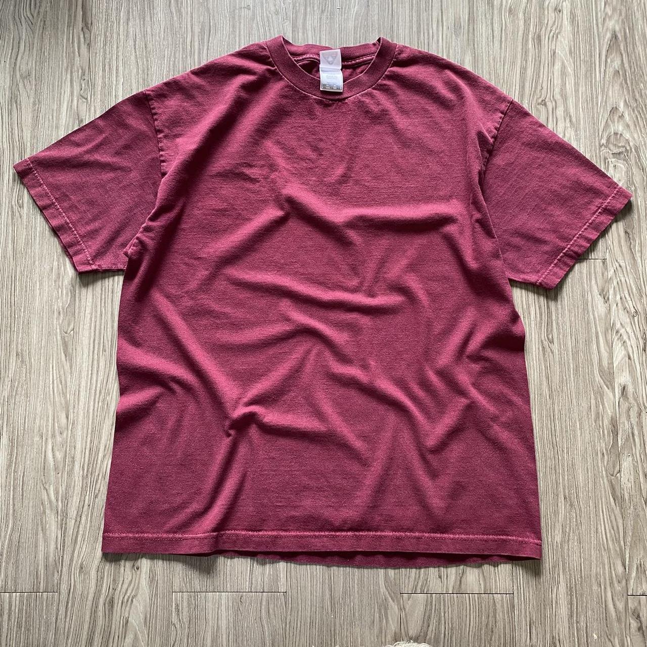 Men's Burgundy T-shirt | Depop