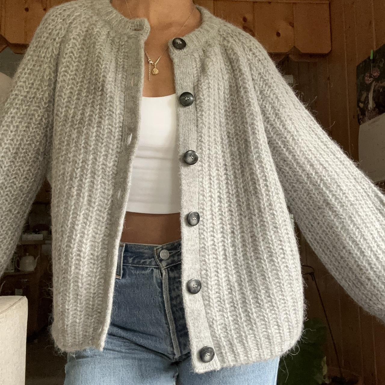 Sezane Emile Cardigan in grey! Size xs. Reg price $170 - Depop