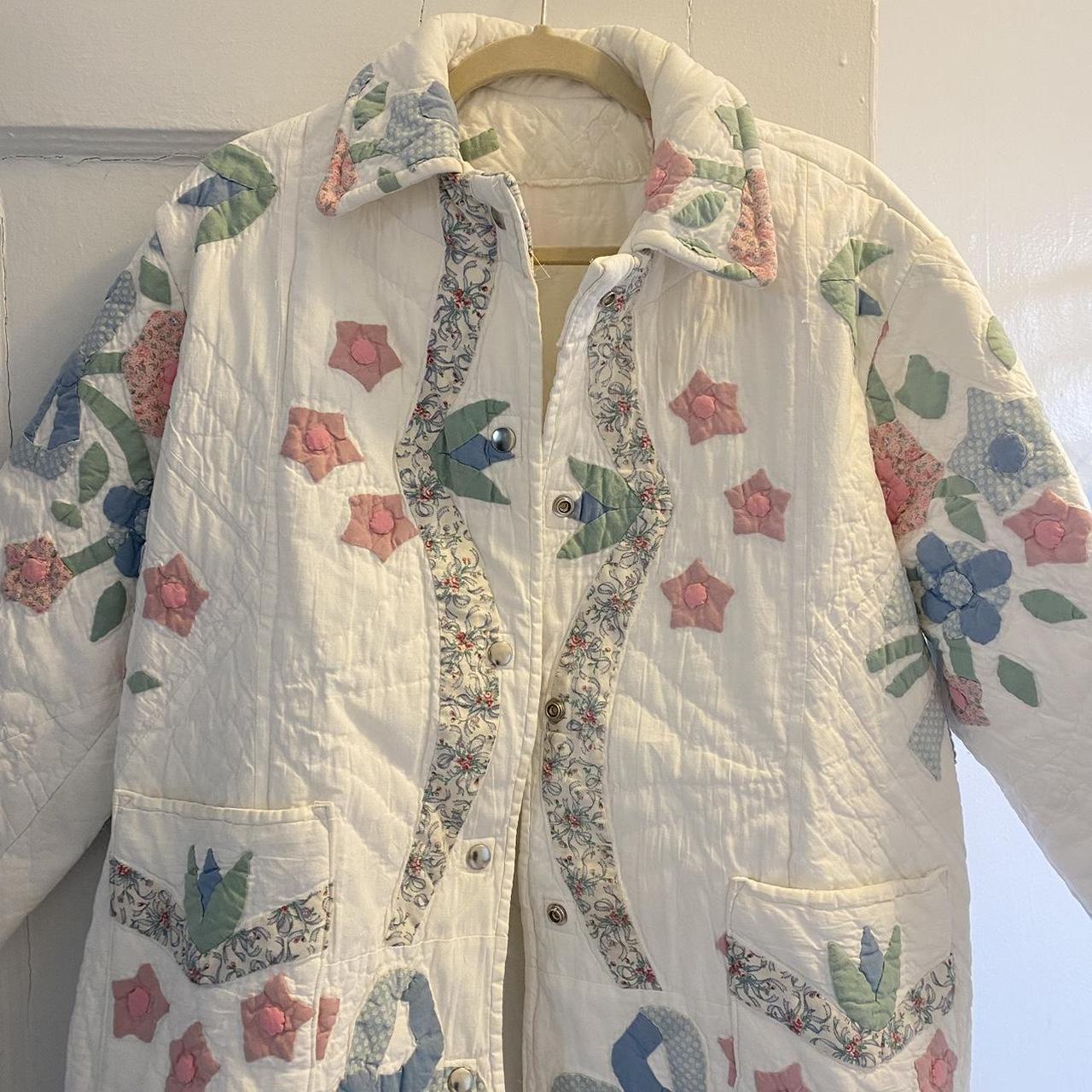 Women's Pink and White Jacket | Depop