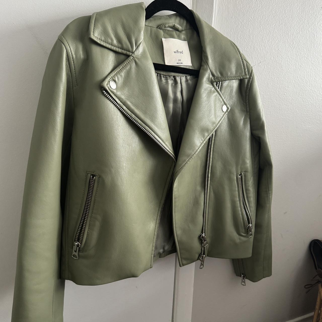 Aritzia Wilfred Diaz Vegan Leather deals Jacket Size Medium